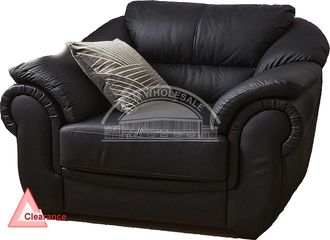 ARM100 Naples 100% Leather Armchair (Clearance)