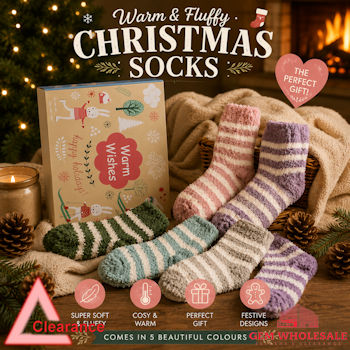 Source photograph for Warm Wishes Fluffy Socks (Clearance)