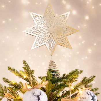 GS577 Gold Star Tree Topper (Clearance)