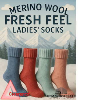 LSQ1803 Ladies Merino Wool Socks (Clearance)