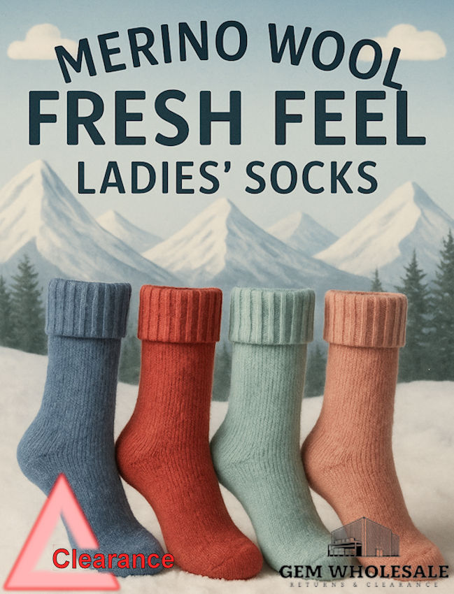 LSQ1803 Ladies Merino Wool Socks (Clearance)