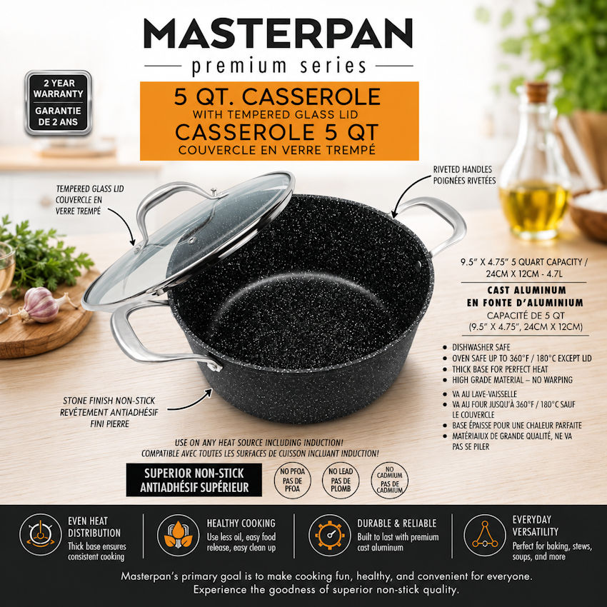 MP131 Stock Pot With Lid 24cm (Clearance)
