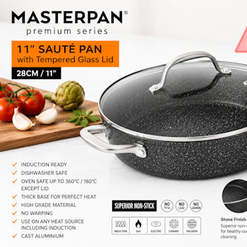 MP134 Saute Pan With Lid 28cm / 4.7L (Clearance)