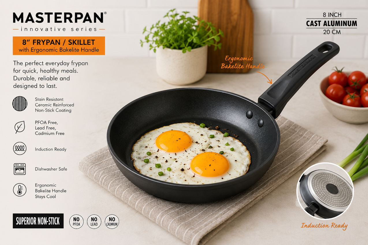 MP165 Bakelite Handle Pan 20cm (Clearance)