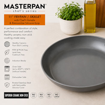 MP170 Grey Ceramic Frying Pan 28cm 11
