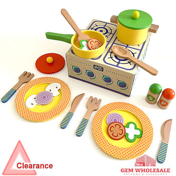 TK996 Toy Kitchen Pans & Plates (Clearance)