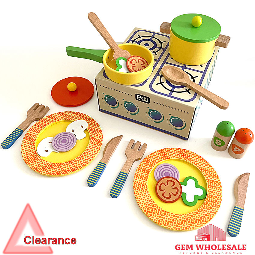 TK996 Toy Kitchen Pans & Plates (Clearance)