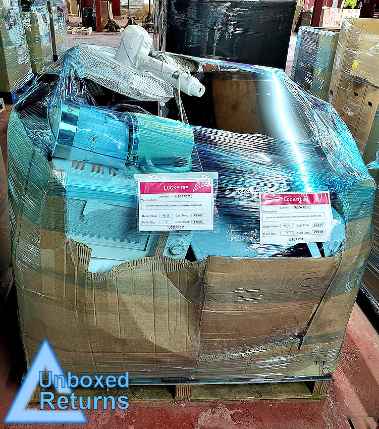 USDAP01 Lucky Dip Unboxed Small Domestic Appliances (Unboxed Returns)